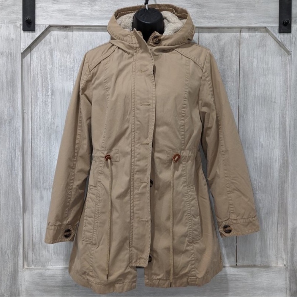 LL Bean Winter Jacket with Removable Fleece Liner Size SP